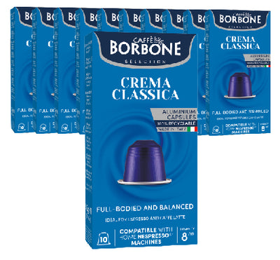 10 aluminium Capsules COMPATIBEL met Nespresso®* Melange crema classica