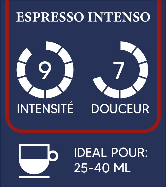 10 Capsules aluminium Nespresso®* Mélange espresso intenso