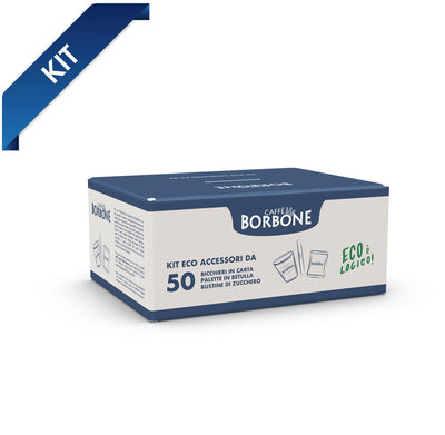 Kit Ecologique 50pcs GOBELET EN PAPIER + AGITATEUR BOULEAU + SAC A SUCRE