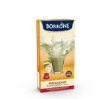 10 Capsules Nespresso Borbone PISTACCHIONE Pour Boisson Soluble Au Saveur Chocolat Blanc Et Pistache