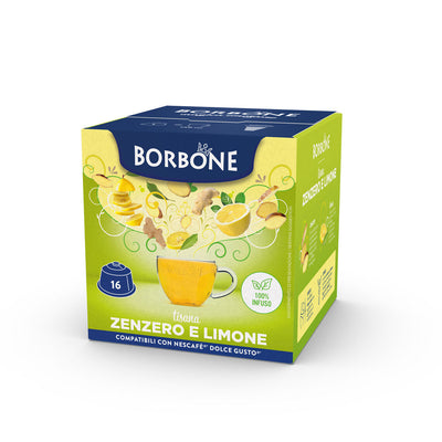 16 Capsules DG Borbone GINGEMBRE ET CITRON