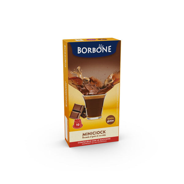 10 Capsules Nespresso Borbone MINICIOCK Saveur Chocolat